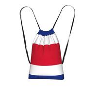 YQxwJL Flag Of Costa Rica Print Drawstring Backpack Foldable Drawstring Bag Large Capacity Gym Bag Track Bag For Women Men