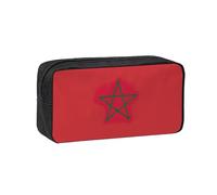 YQxwJL Flag Of Morocco Print Big Capacity Pencil Case Pen Pouch, 600d Oxford Fabric Pencil Bag With Sturdy Zipper School Supplies