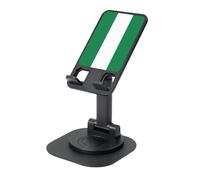YQxwJL Flag of Nigeria Print Rotating Phone Stand,Adjustable Foldable Phone Holder, Cell Phone Stand, for Office Home