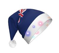 YQxwJL Flag Of The Turks And Caicos Islands Print Hat Light Up Christmas Felt Elf Hat Led Hats Adults For Women Men, Great Holiday Gift