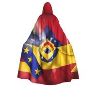 YQxwJL Flag Of Venezuela Print Carnival Cape Robe Cloak, Sorcerer Hooded Cloak, For Adults Halloween Cosplay Costumes
