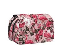 YQxwJL Flamingo Floral Printed print Pen Bags Pencil Bag Pouch Case,Pencil Pouch Organizer for Office College Daily Use