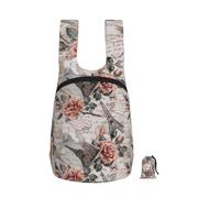YQxwJL Flower Paris Eiffel Tower Print Ultra Light Foldable Daypack, Collapsible Portable Rucksack Outdoor Backpack For Daily Shopping