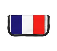 YQxwJL French Flag Print Canvas Fountain Pen Pouch Stylish Pen Case Organizer Bag Makeup Bags,For Everyday Travel