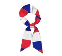 YQxwJL French Flag Printed Satin Head Scarf, Soft Fashion Scarf Wrap,Lightweight Scarves, Women Wrap Scarf Head