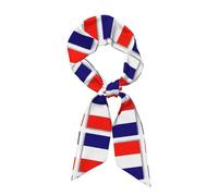 YQxwJL French Flag Printed Satin Head Scarf, Soft Fashion Scarf Wrap,Lightweight Scarves, Women Wrap Scarf Head