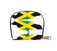YQxwJL Jamaica Flag Map print Credit Card Holder, Small Card Wallet for Women Credit Card Wallet Organizer for Men, White, One Size