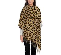 YQxwJL Leopard Animal print print Winter Pashmina-Shawl Wrap Scarf for Women Winter Scarf for Women Wedding Scarf, Black, One Size, Black, One Size