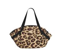 YQxwJL Leopard Pattern Print 2-In-1 Picnic Blanket And Tote Bag, Outdoor Beach Mat 94cm Foldable Ground Cover For Camping