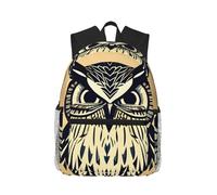 Yqxwjl Lisbon Tram Print Backpack for Women Men Laptop Backpack Lightweight Casual Travel Daypack, Cute Owl, One Size