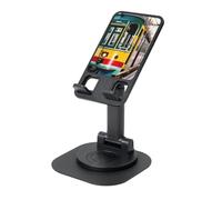 YQxwJL Lisbon Tram Print Rotating Phone Stand,Adjustable Foldable Phone Holder, Cell Phone Stand, for Office Home