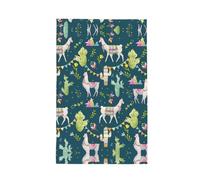 YQxwJL Llama Animal Alpaca Tropical Cactus Print kitchen Towels Dish Cloths, Towels Waffle Weave Ultra Soft Absorbent Quick Drying, 41x66 Cm