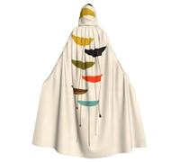 YQxwJL Mid Century Modern Prints Print Carnival Cape Robe Cloak, Sorcerer Hooded Cloak, For Adults Halloween Cosplay Costumes