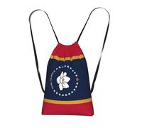 YQxwJL Mississippi State Flag Print Drawstring Backpack Foldable Drawstring Bag Large Capacity Gym Bag Track Bag For Women Men