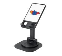 YQxwJL Mongolian Flag Map Print Rotating Phone Stand,Adjustable Foldable Phone Holder, Cell Phone Stand, for Office Home