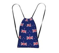 YQxwJL New Zealand Flag Print Drawstring Backpack Bags, String Backpack Cinch Sack Bags For Trip Beach For Daily Use