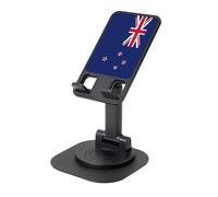 YQxwJL New Zealand Flag Print Rotating Phone Stand,Adjustable Foldable Phone Holder, Cell Phone Stand, for Office Home