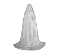 YQxwJL Old White Brick Wall Print Unisex Hooded Cloak,Witch Wizard Cape Cloak, For Halloween Cosplay, Party Costume