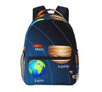YQxwJL Outer Space Solar System Print Lightweight Packable Backpack For Travel Camping Outdoor, Lightweight Foldable Daypack