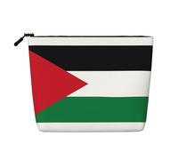 YQxwJL palestine flag1 print Cosmetic Bag, Makeup Bag Organizer with Zipper Cute Make Up Pouches Travel Szie Toiletry Bag, Black, One Size