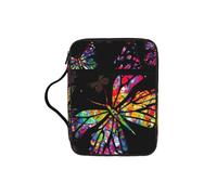 YQxwJL Pretty Butterfly Print Bible Bag Pencil Case with Pen Slots Waterproof Cosmetic Bag Durable Phone Bag Tote Bag Handbag
