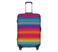 YQxwJL Rainbow Pattern Print Travel Luggage Cover, Elastic Suitcase Cover Protector, For 18-32 Inch Baggage Suitcase, White, XL