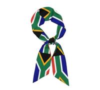YQxwJL South African Flag Printed Satin Head Scarf, Soft Fashion Scarf Wrap,Lightweight Scarves, Women Wrap Scarf Head