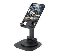 YQxwJL Steam Train Clouds Print Rotating Phone Stand,Adjustable Foldable Phone Holder, Cell Phone Stand, for Office Home