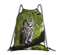 YQxwJL Swimming Bag for Adults, Gym Bag with Owl Tree Branches Pattern, Waterproof Sports Bag for Men and Women, White, One Size, White, One Size, white, One Size