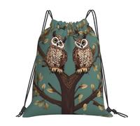 YQxwJL Swimming Bag for Adults, Gym Bag with Owl Tree Branches Pattern, Waterproof Sports Bag for Men and Women, White, One Size, White, One Size, white, One Size