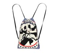 YQxwJL Taekwondo Design Print Drawstring Backpack Foldable Drawstring Bag Large Capacity Gym Bag Track Bag For Women Men