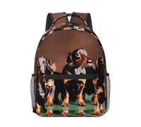 YQxwJL Tax Weiner Dog Print Travel Backpack Carry-on Approved Flight Waterproof Laptop Backpack for Men Women, Black, One Size, blackone, One Size