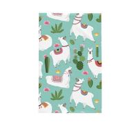 YQxwJL Tropical Llama Alpaca Cactus Flower Print kitchen Towels Dish Cloths, Towels Waffle Weave Ultra Soft Absorbent Quick Drying, 41x66 Cm