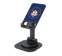 YQxwJL Utah Flag Print Rotating Phone Stand,Adjustable Foldable Phone Holder, Cell Phone Stand, for Office Home