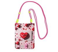 YQxwJL Valentine'S Day Print Sling Bag For Men Women, Casual Mini Phone Purses, Anti-Theft Phone Bag, For Hiking Travel