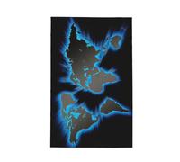 YQxwJL World Map Print kitchen Towels Dish Cloths, Towels Waffle Weave Ultra Soft Absorbent Quick Drying, 41x66 Cm