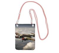 YQxwJL World War 2 Aircraft Airplane 2-Standard-Scale-2_00x Print Sling Bag For Men Women, Casual Mini Phone Purses, Anti-Theft Phone Bag, For Hiking Travel, Pink, One Size