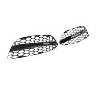 YQZGRD Front Headlight Grille Cover 2 PCS Car Front Bumper Fog Light Honeycomb Mesh Grilles Cover For Benz For C Class W205 C300 2015 2016 2017 2018