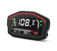 YQZGRD Motorbike Speedometer Odometer Universal Motorcycle Meter Digital Speedometer Tachometer Dash Board Instruments Bracket Speedometer Odometer Tachometer
