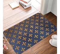 YQZQJEXW Florence Fleur De Lis Non-slip Doormat Floor Mat Cushion Carpet Rug for Kitchen Entrance Home Balcony Footpad Mats