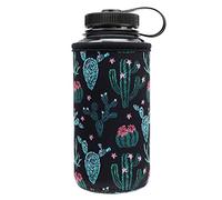 YR Reusable Neoprene Insulator Sleeve Holder for Nalgene Water Bottle, Water Bottle Cooler, Fits Nalgene (Cactus, 16oz Wide Mouth)