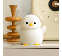 YR YRHH-PET Cute Penguin Night Light, LED Squishy Novelty Penguin Lamp, Food Grade Silicone Dimmable Nightlight, Kids Gray Penguin Light, Rechargeable Light Up Penguin Gifts, Kids Room College Decor