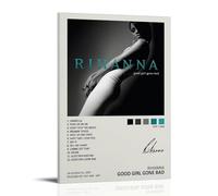 YRAEYWAER Rihanna Anti Good Girl Gone Bad Posters Aesthetic Decor Living Modern Family Bedroom Bedroom Living Room Wall Art Decoration Poster 12x18inch(30x45cm) Frame-style