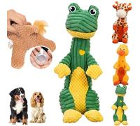 YRBKBYBC Durachew Dog Toy, Wowpetsmart Invincible Chewanimals, Wowpetsmart for Heavy Chewers, Wowpetsmart 2024 The Latest Duck Toys for Dogs, Indestructible Pet Toys, Designed for Heavy Chewers(Frog)