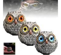 YRBKBYBC Lucky Owl Guardian-The Wise Watcher of The Felt,Realistic Owl Animal Figurines,Vintage Miniature Owl Wisdom Figurine, Mini Owl Statue Home Decor, Owl Lover Gift for Friend(All)