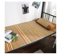 YRCHang Bamboo Summer Sleeping Mat, Foldable Summer Cooling Sleeping Mat With Rattan Pillowcase, Breathable Natural Bamboo Cooling Sleeping Mat For Home School Dormitory(Size:80CMX190CM,Color:C)