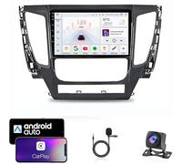 YRCTHEK For Mitsubishi Pajero Sport 2016-2018 Double Din 9 Inch Android 15 Car Stereo Bluetooth Car Radio Compatible Mobile Phone Mirror Link Steering Wheel Control FM/AM/RDS Backup Camera