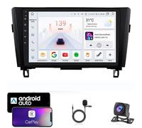 YRCTHEK For Nissan Qashgai 2013-2017 Double Din 9 Inch Android 15 Car Stereo Bluetooth Car Radio Compatible Mobile Phone Mirror Link Steering Wheel Control FM/AM/RDS Backup Camera