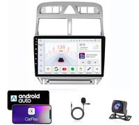 YRCTHEK For Peugeot 307 2002-2013 Double Din 9 Inch Android 16 Car Stereo Bluetooth Car Radio Compatible Mobile Phone Mirror Link Steering Wheel Control FM/AM/RDS Backup Camera,8Core4G+WiFi12G+256G