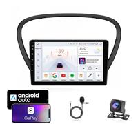 YRCTHEK For Peugeot 607 2004-2010 Double Din 9 Inch Android 16 Car Stereo Bluetooth Car Radio Compatible Mobile Phone Mirror Link Steering Wheel Control FM/AM/RDS Backup Camera,8Core4G+WiFi12G+256G